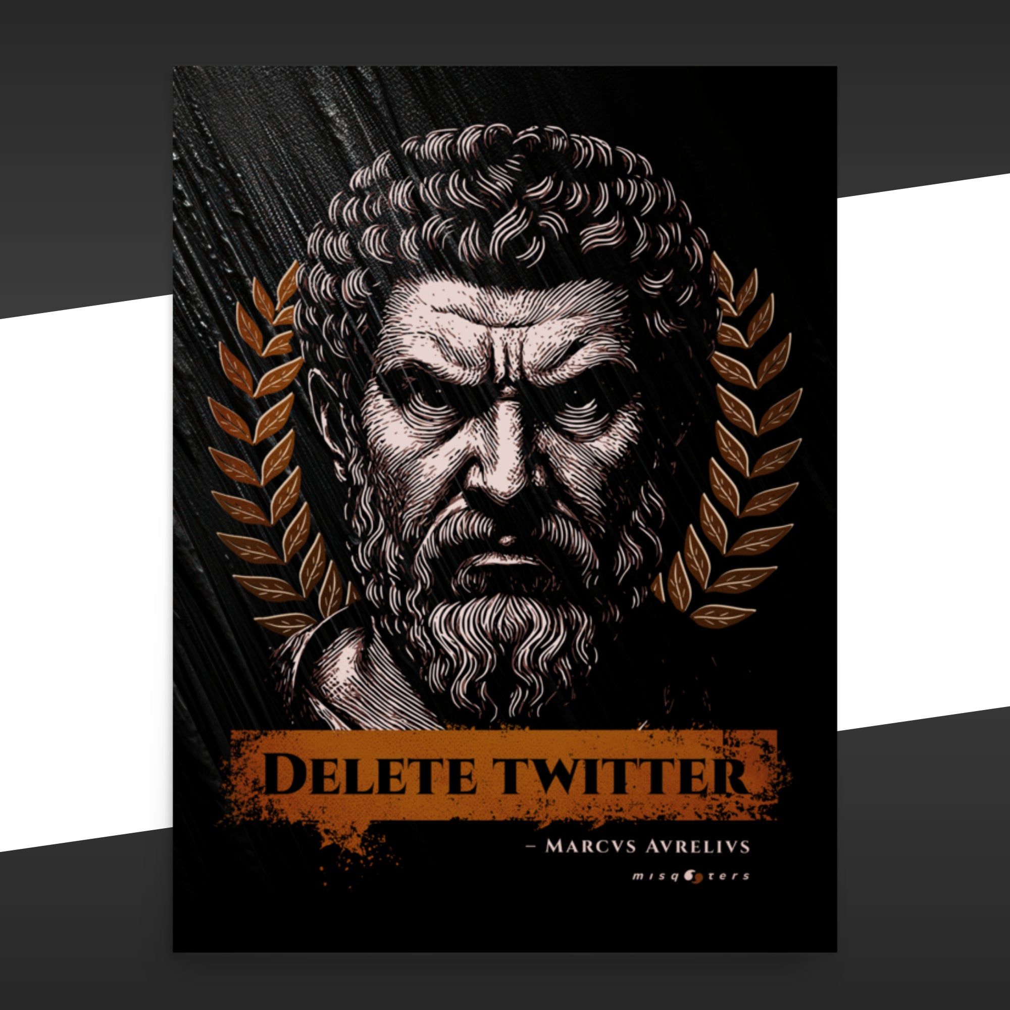 Delete Twitter - Night Ed. | M. Aurelius | Poster