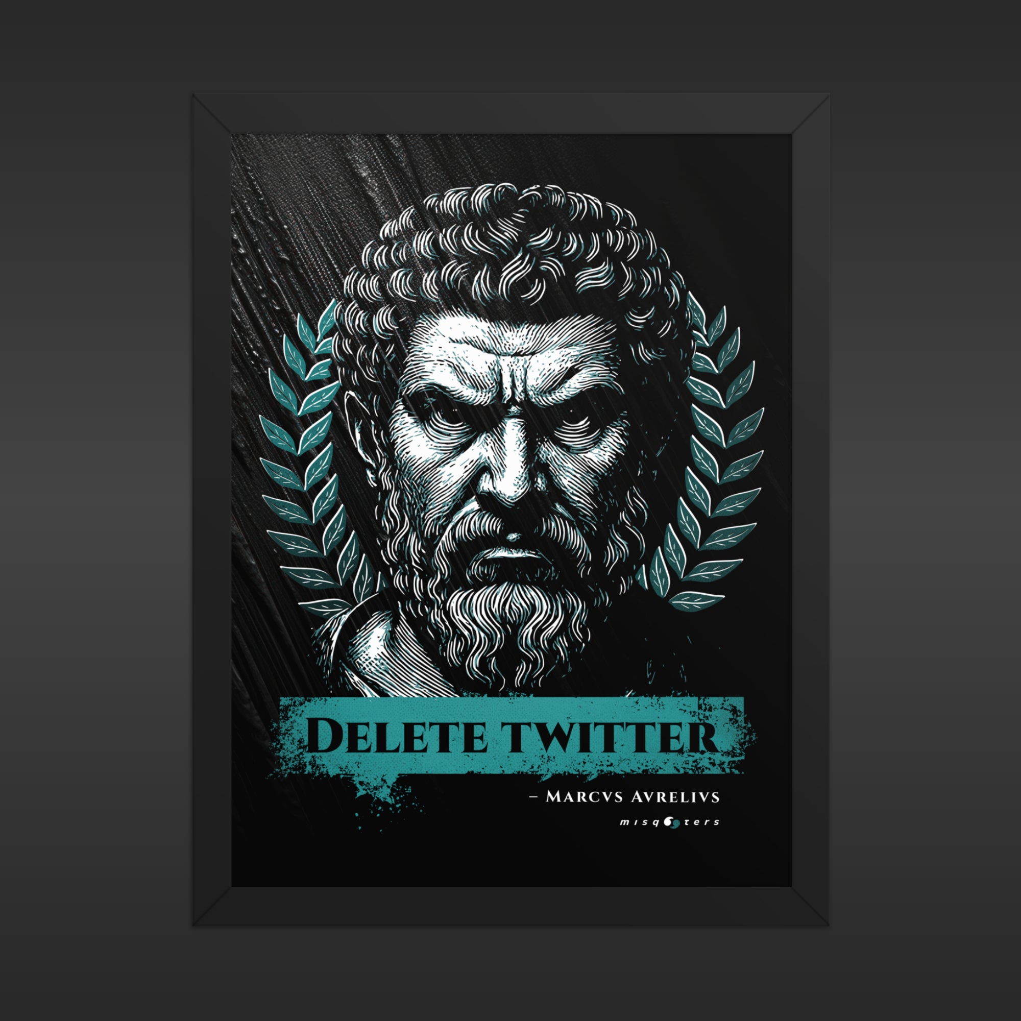 Delete Twitter - Night Ed. | M. Aurelius | Poster
