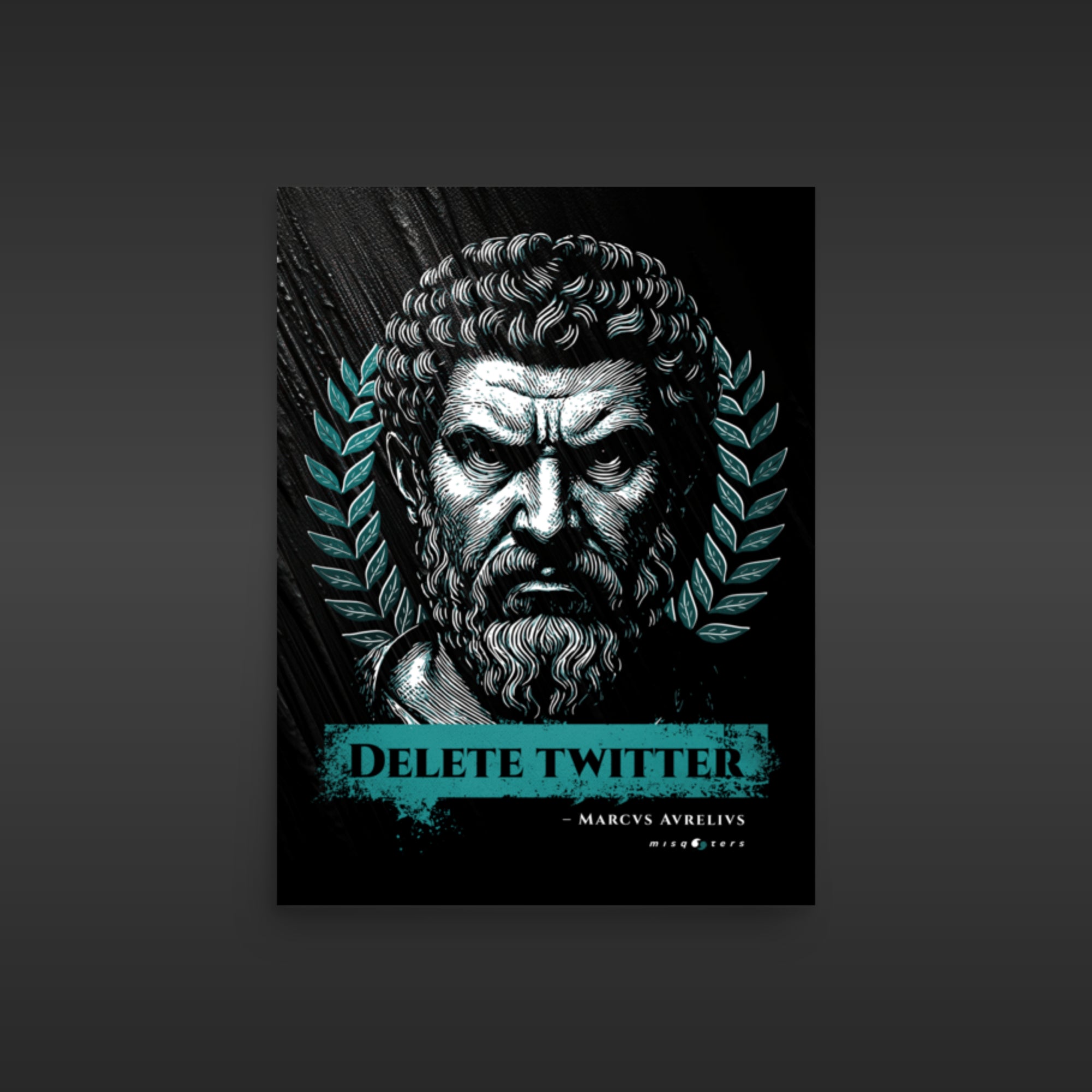 Delete Twitter - Night Ed. | M. Aurelius | Poster