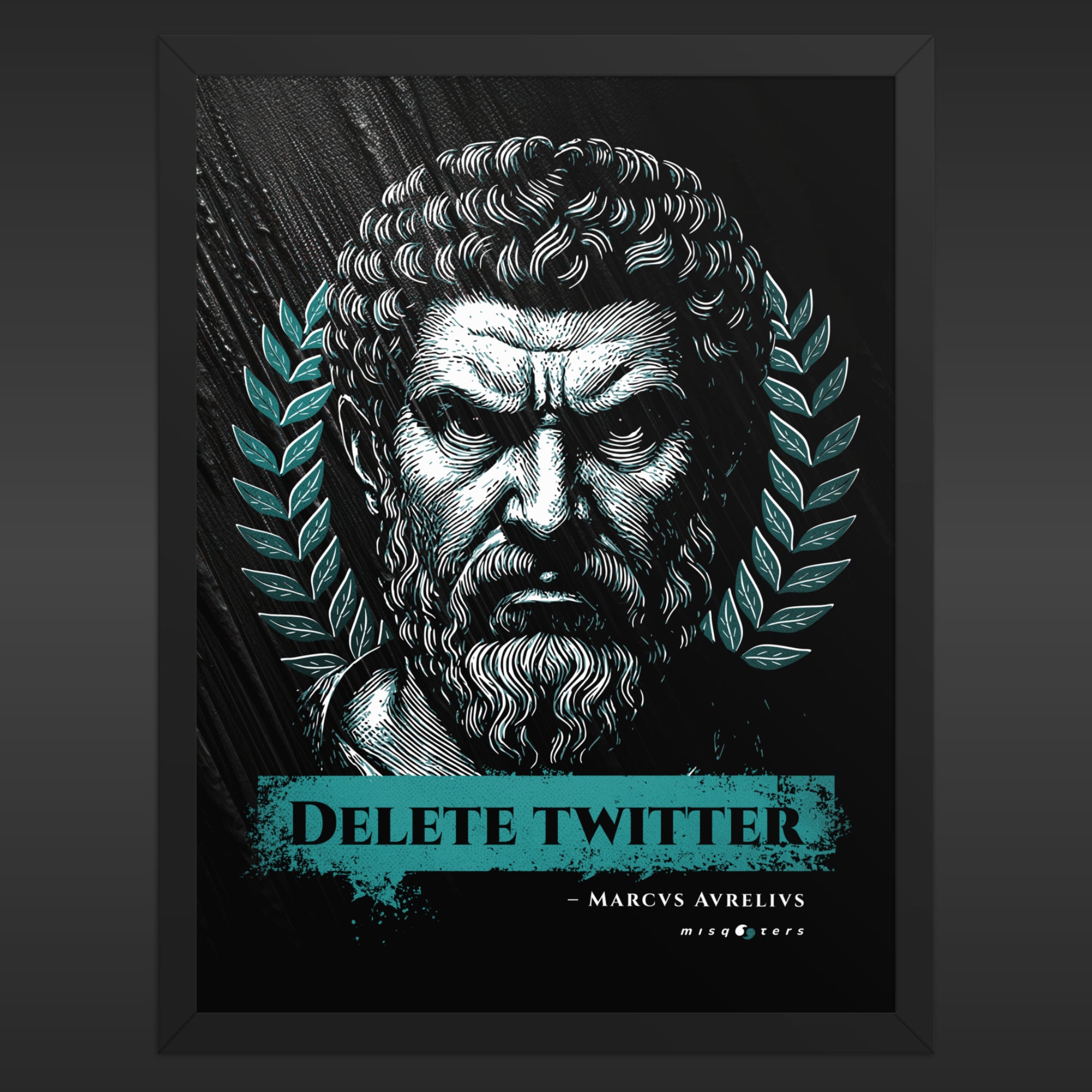 Delete Twitter - Night Ed. | M. Aurelius | Poster