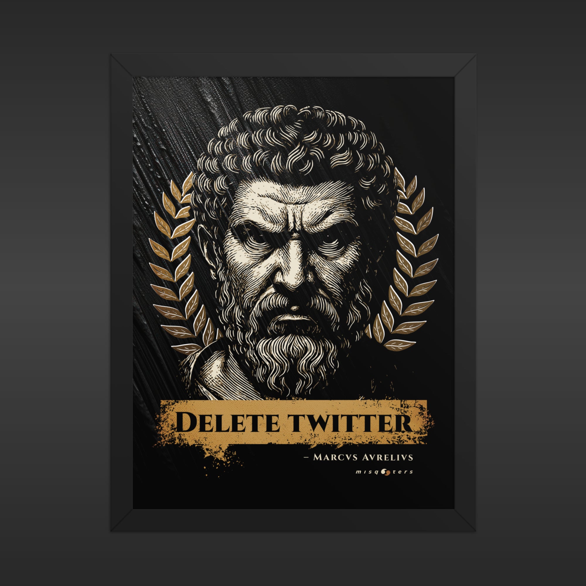 Delete Twitter - Night Ed. | M. Aurelius | Poster