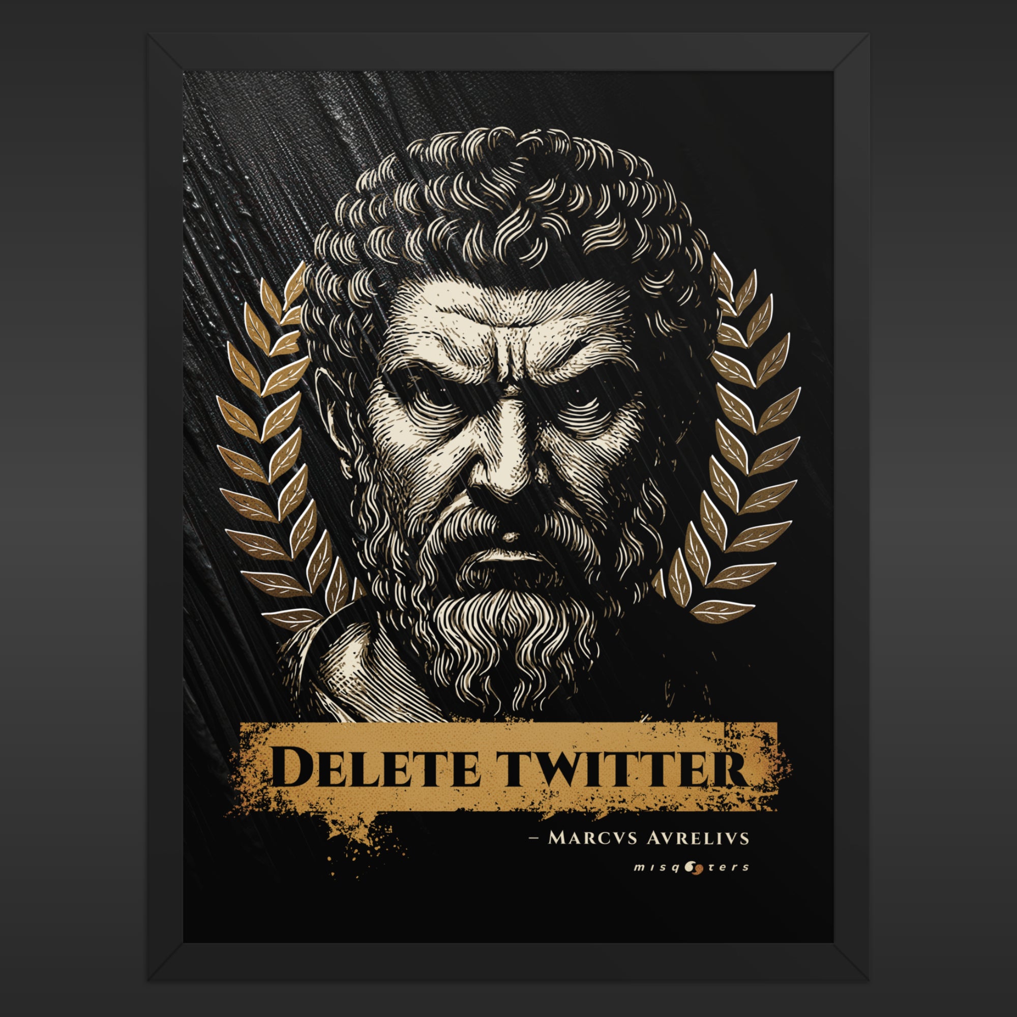 Delete Twitter - Night Ed. | M. Aurelius | Poster