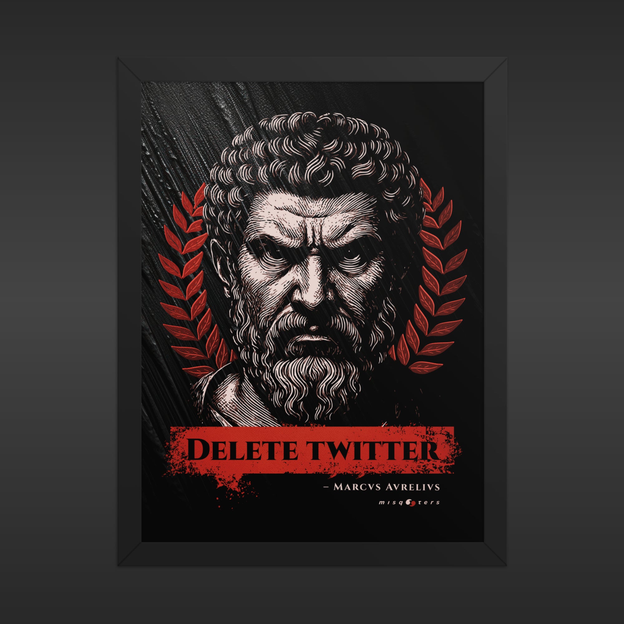 Delete Twitter - Night Ed. | M. Aurelius | Poster