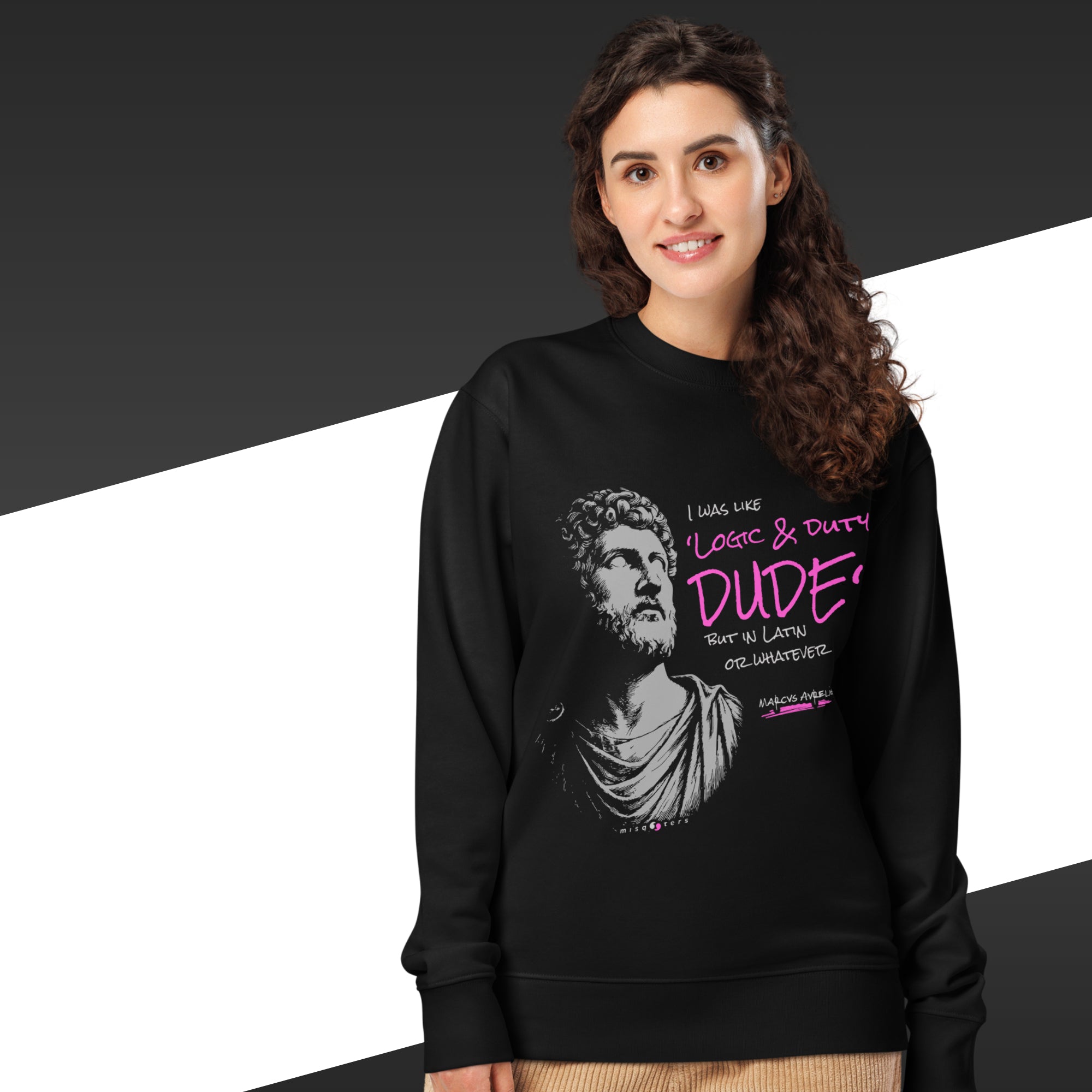 Logic & Duty — Marcus Aurelius | Organic sweatshirt