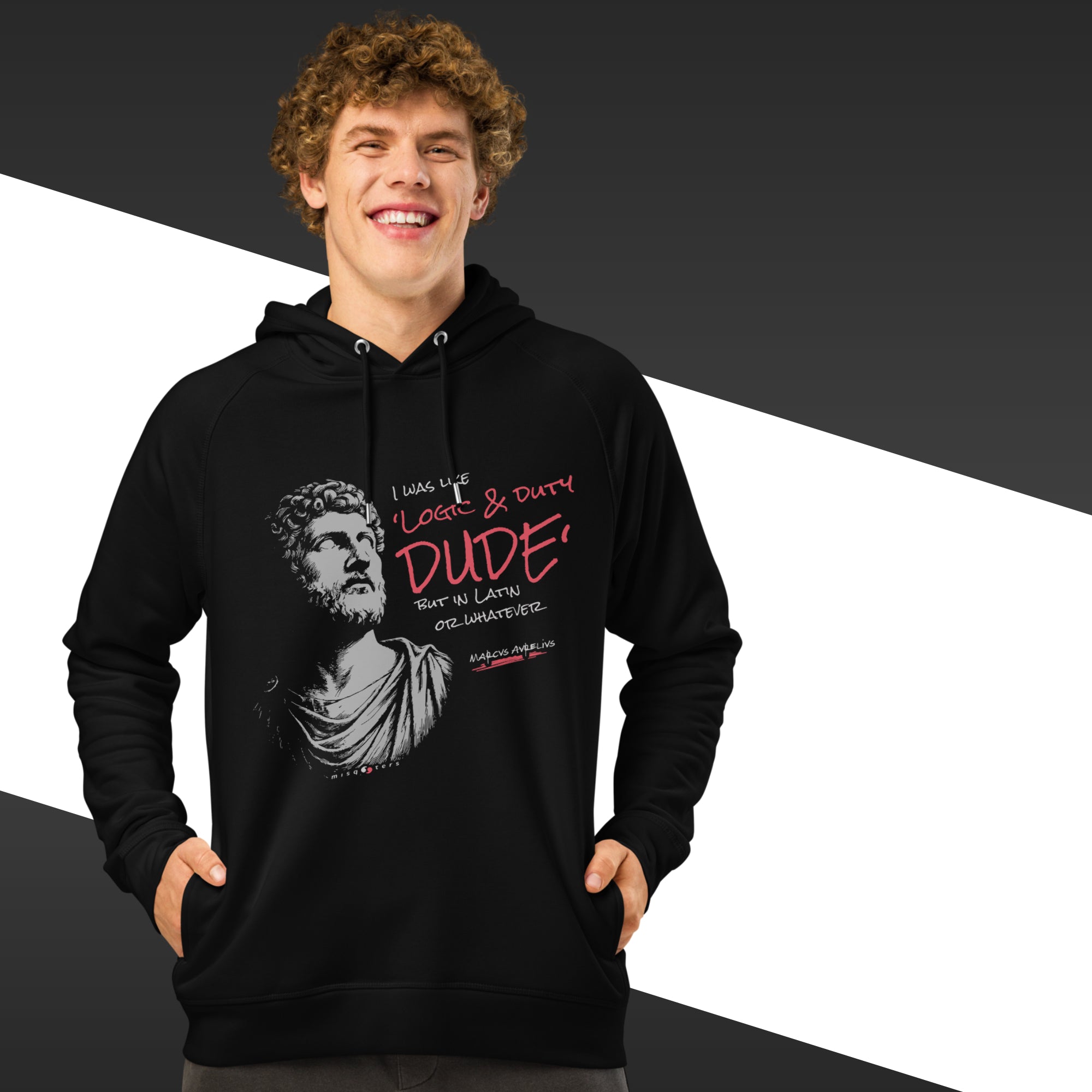 Logic & Duty — Marcus Aurelius | Organic hoodie