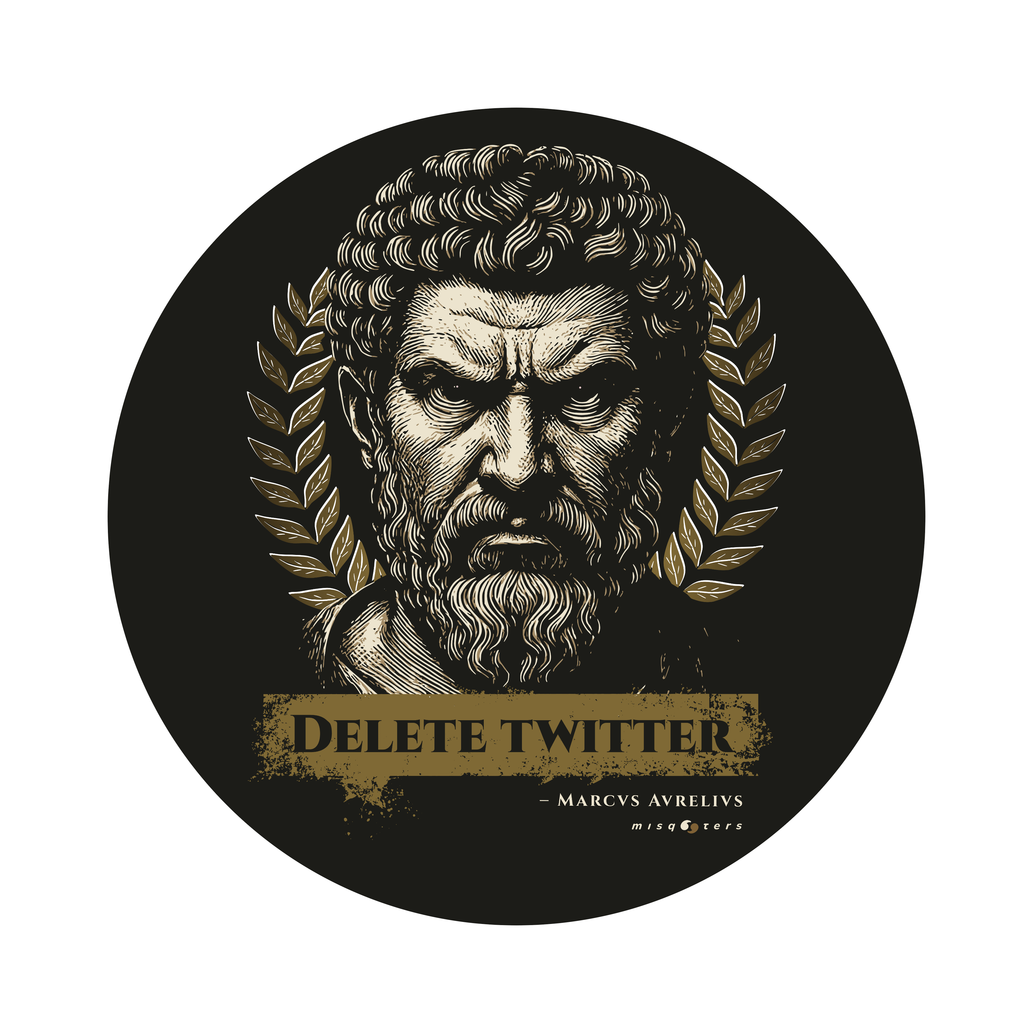 Delete Twitter - Night Ed. | M. Aurelius | Unisex Oversized