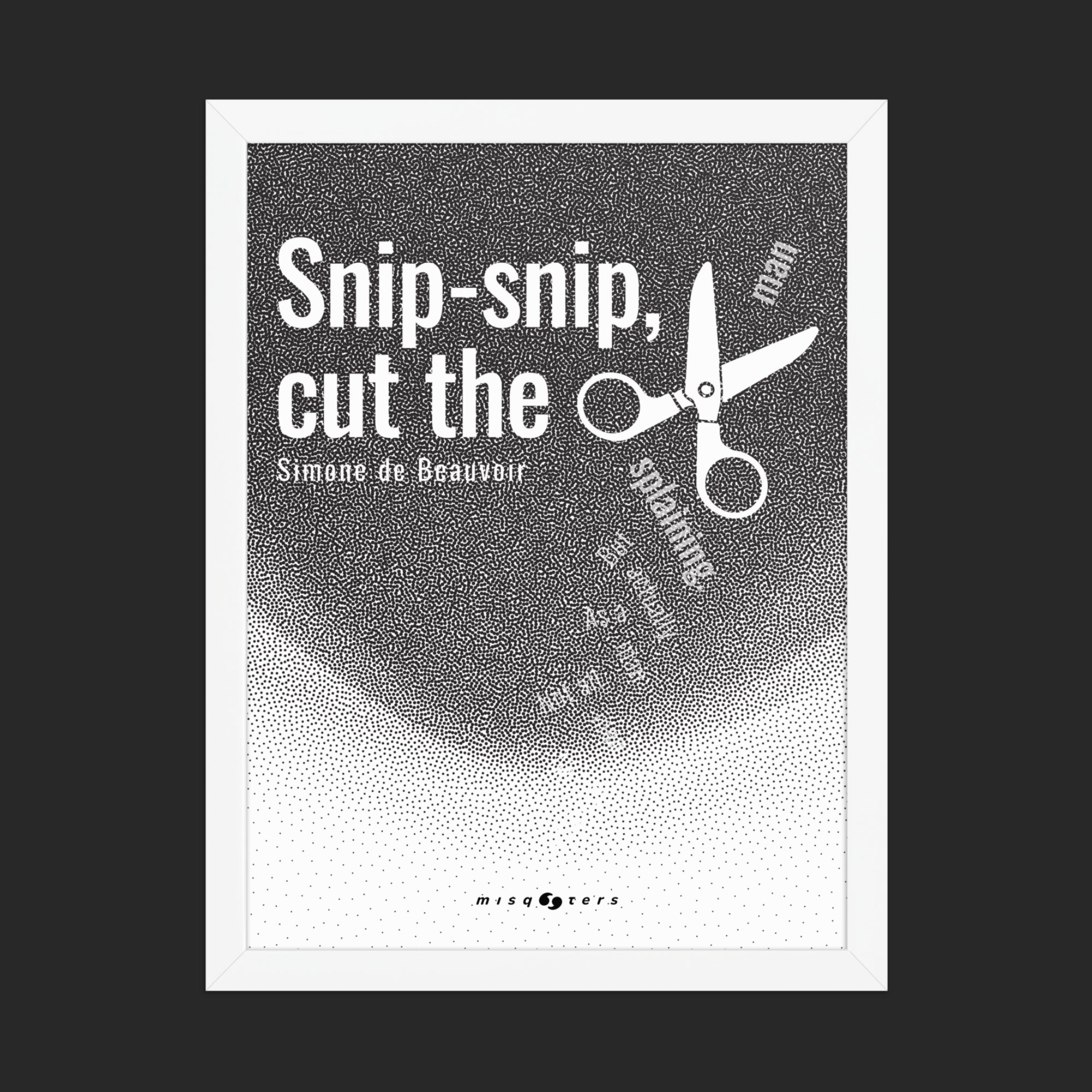 Snip, snip — Simone de Beauvoir | Poster