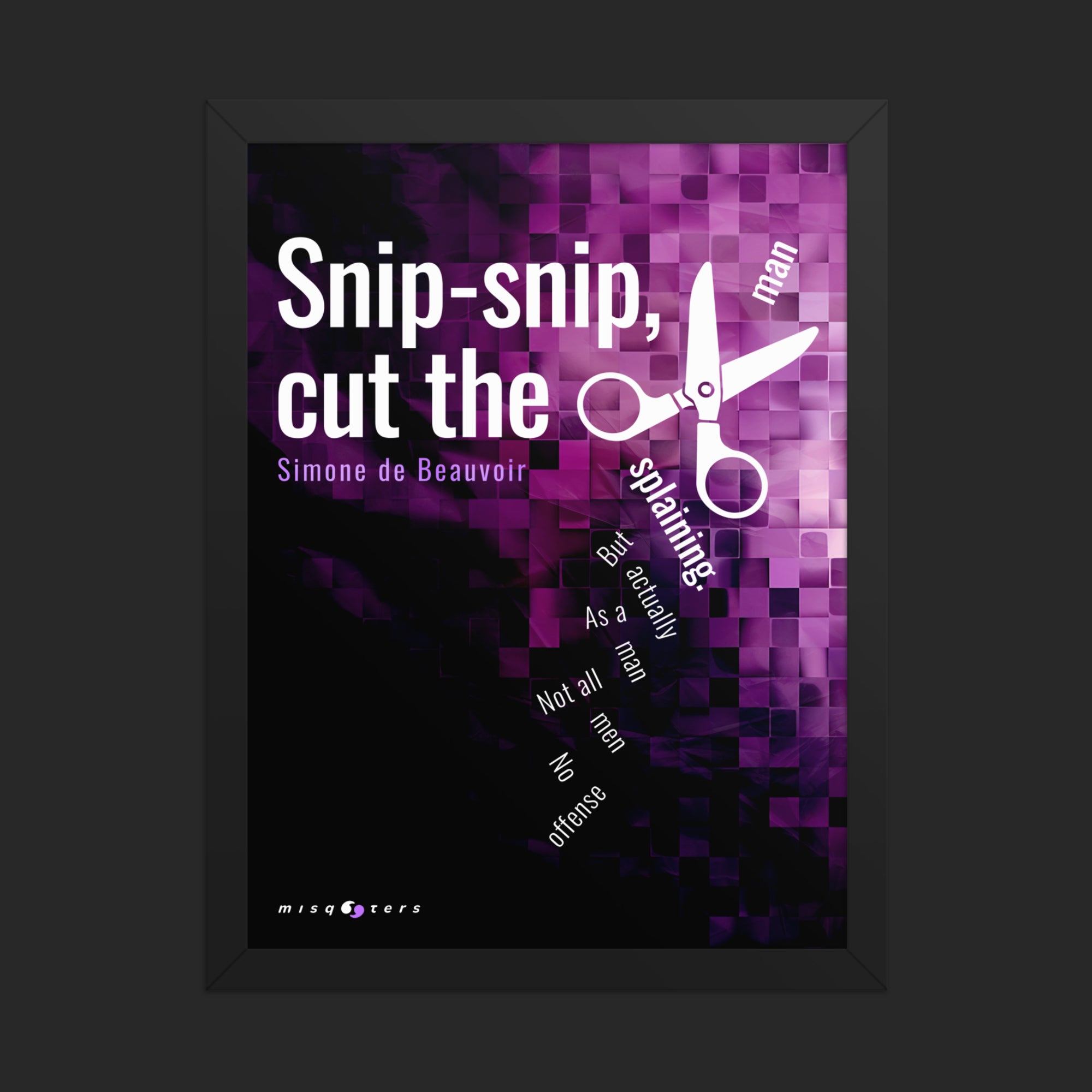 Snip, snip — Simone de Beauvoir | Poster