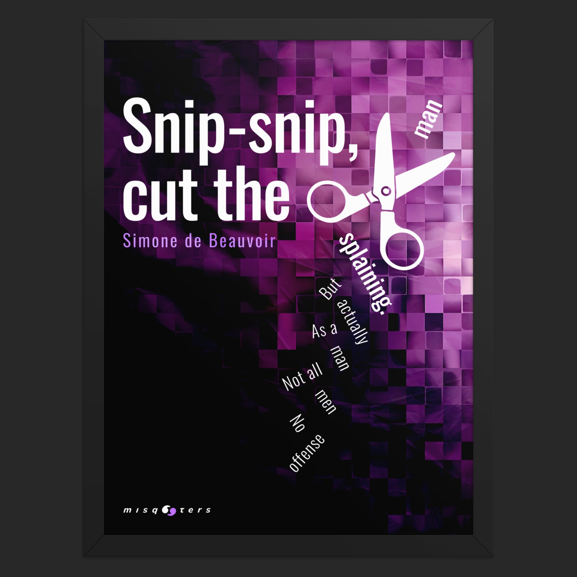 Snip, snip — Simone de Beauvoir | Poster