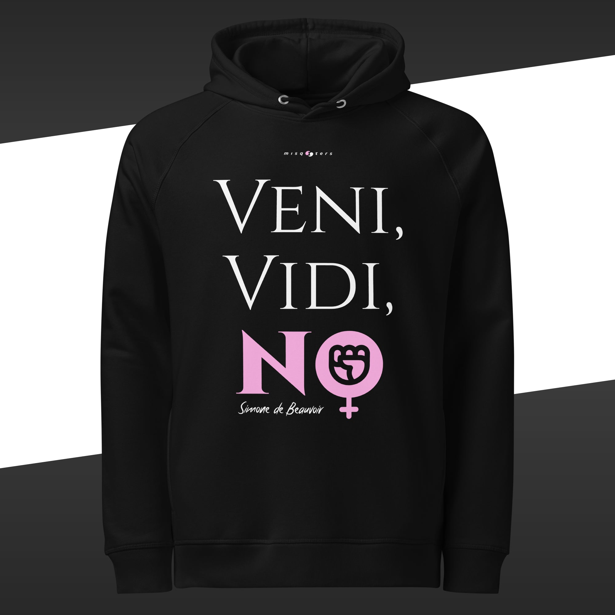Veni, vidi, no — Simone de Beauvoir | Organic hoodie