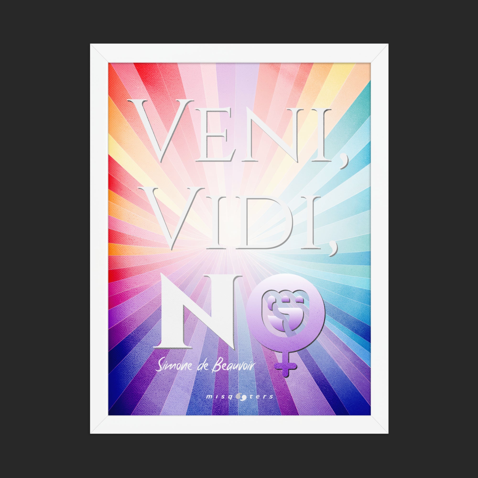Veni, Vidi, No — Simone de Beauvoir | Poster