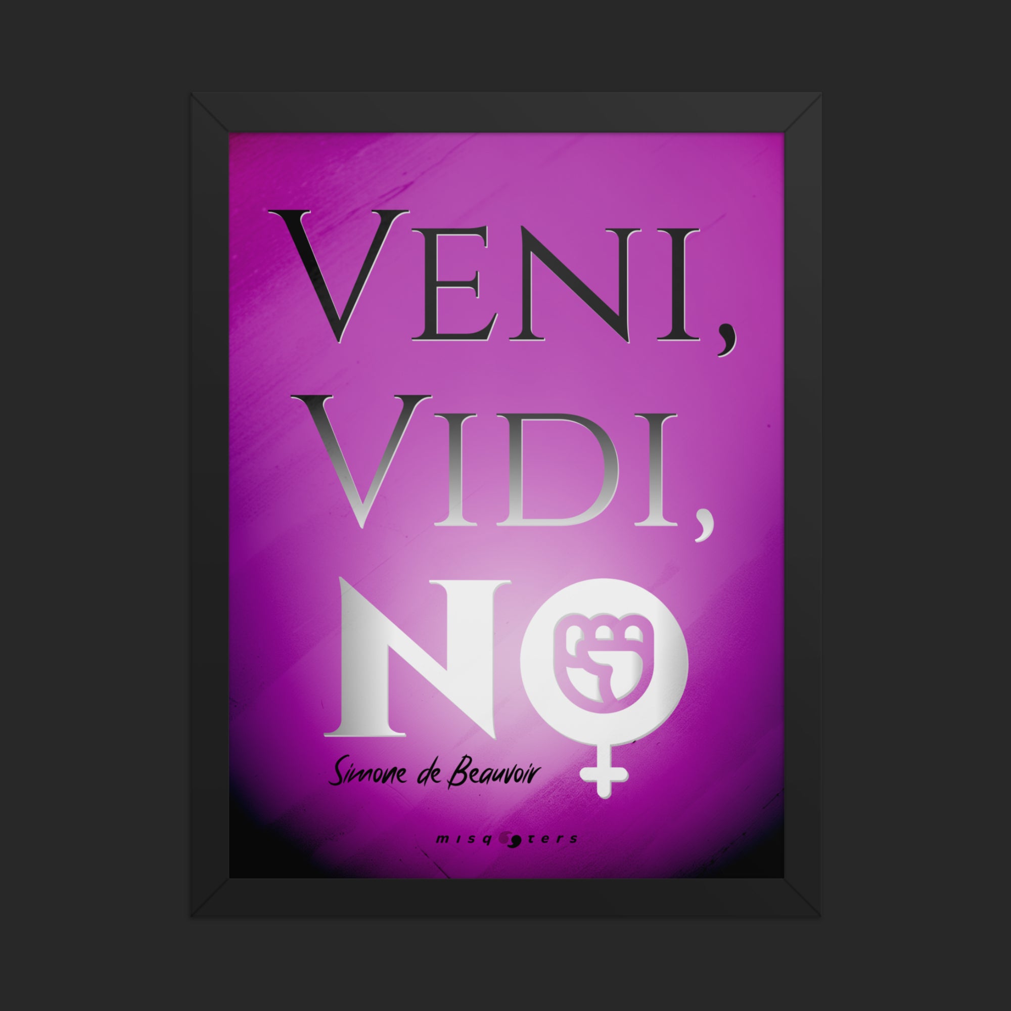 Veni, Vidi, No — Simone de Beauvoir | Poster