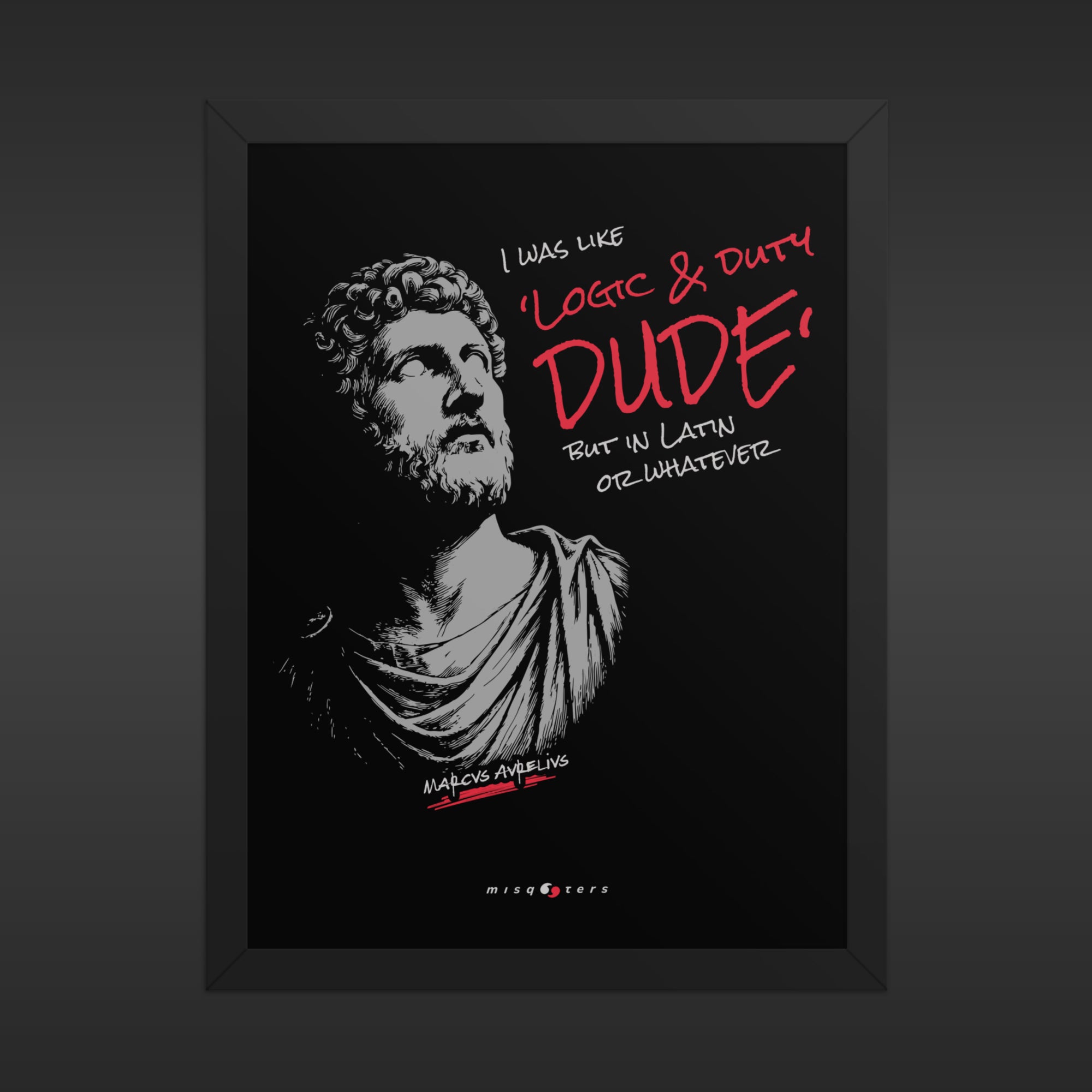 Logic & Duty — Marcus Aurelius | Poster