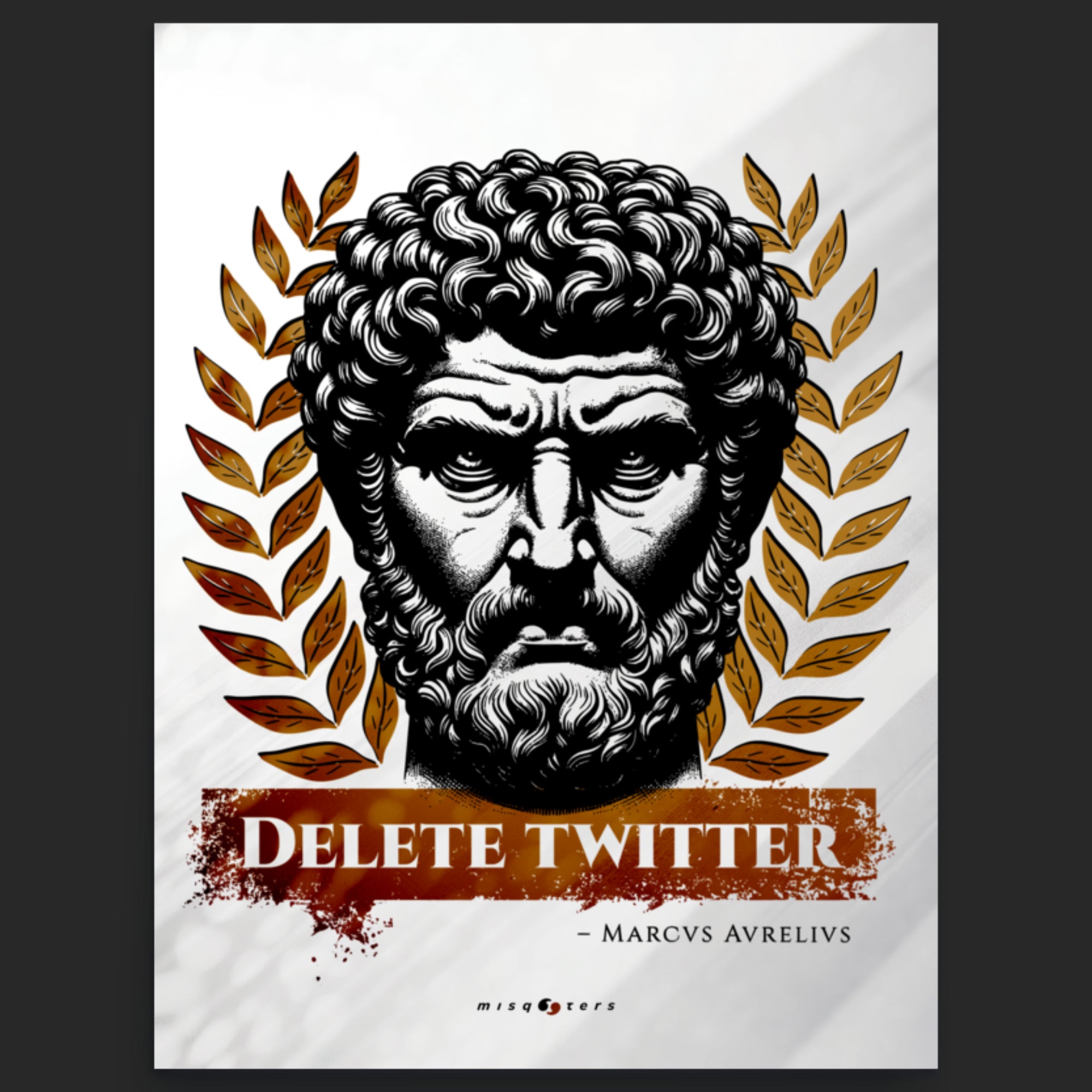 Delete Twitter (Light Ed.) — M. Aurelius | Poster