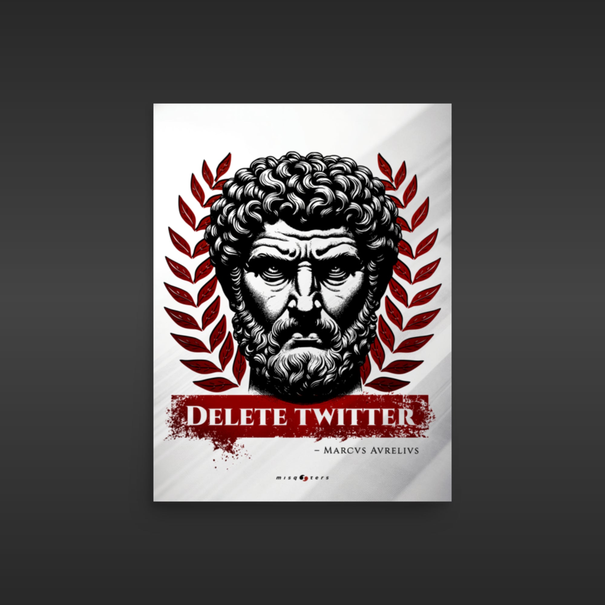 Delete Twitter (Light Ed.) — M. Aurelius | Poster