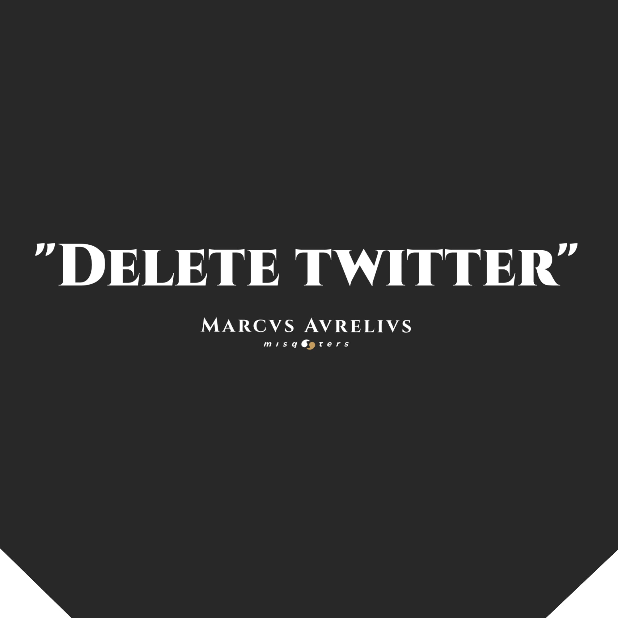 Delete Twitter — Marcus Aurelius | Cap