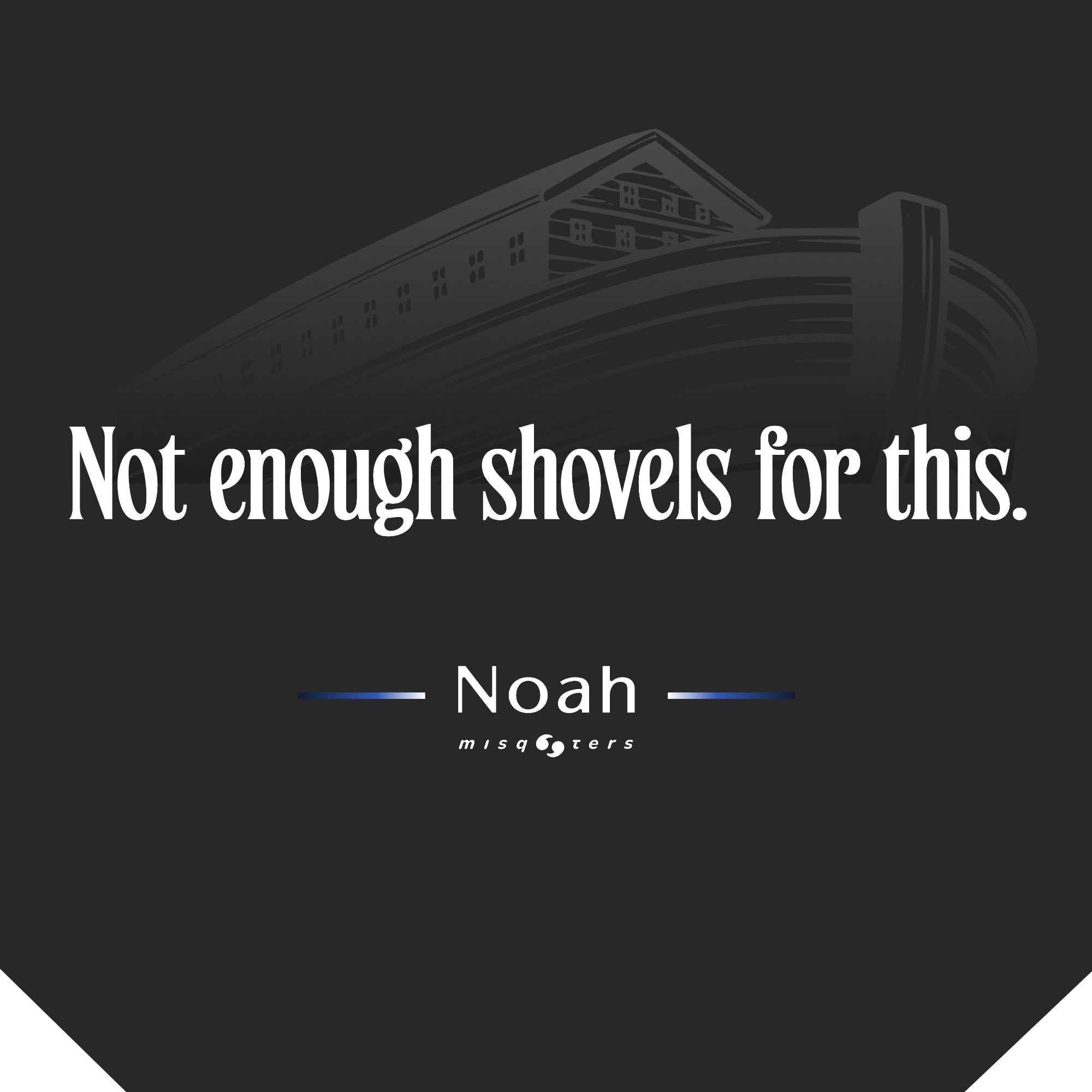 zoomed detail of black t-shirt design