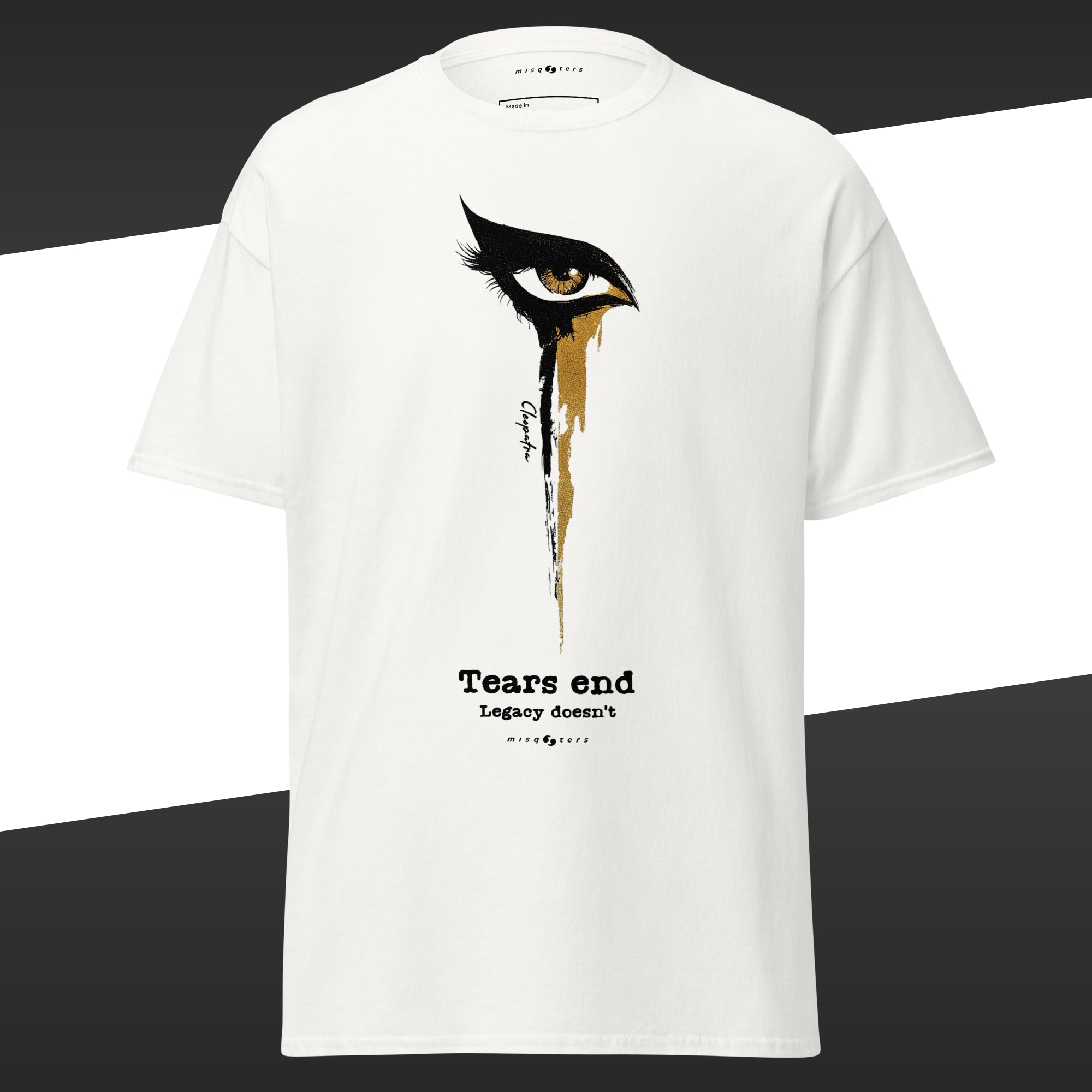 Tears end - Cleopatra | Classic tee - black t-shirt flat mockup
