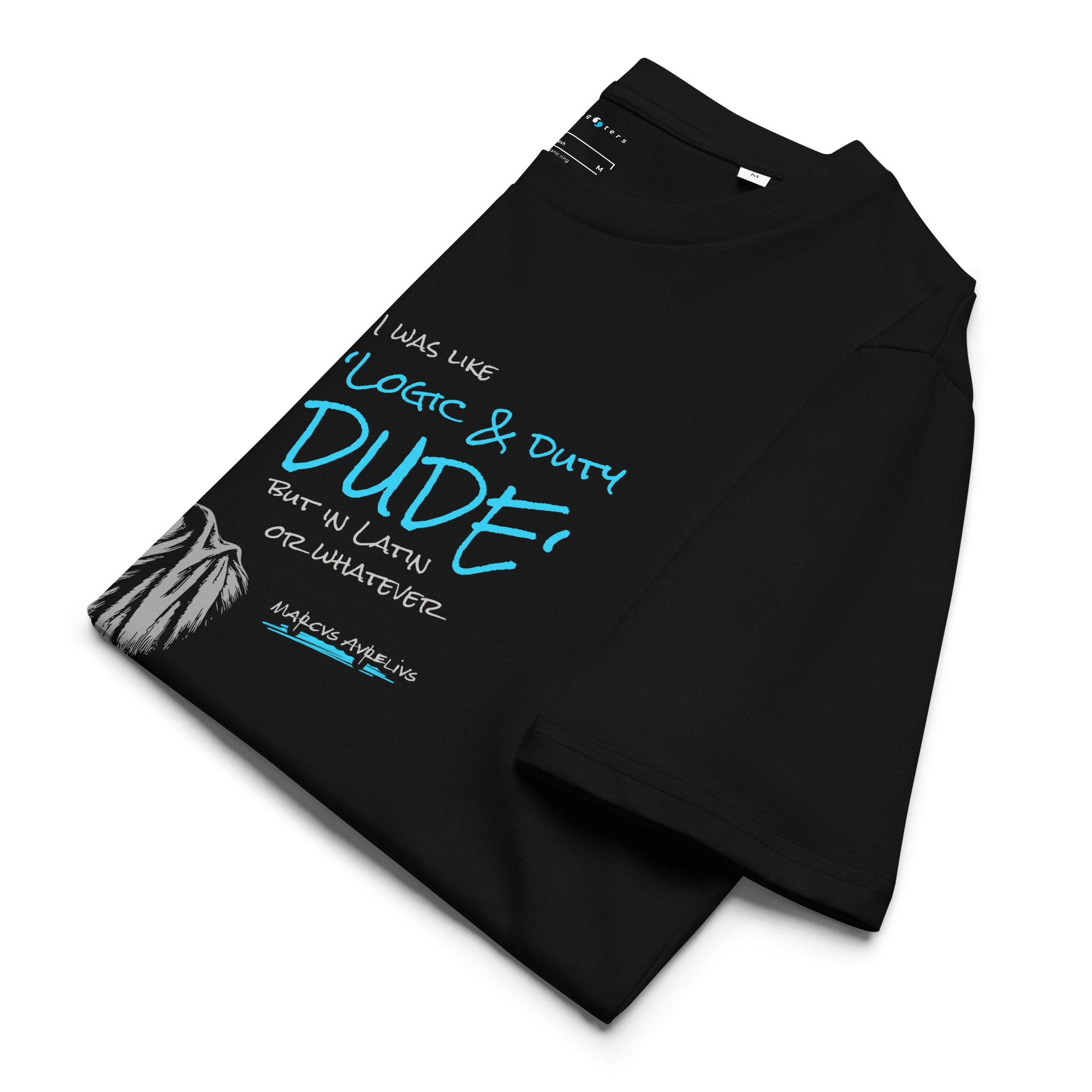 Logic & Duty — Marcus Aurelius | Wide organic tee