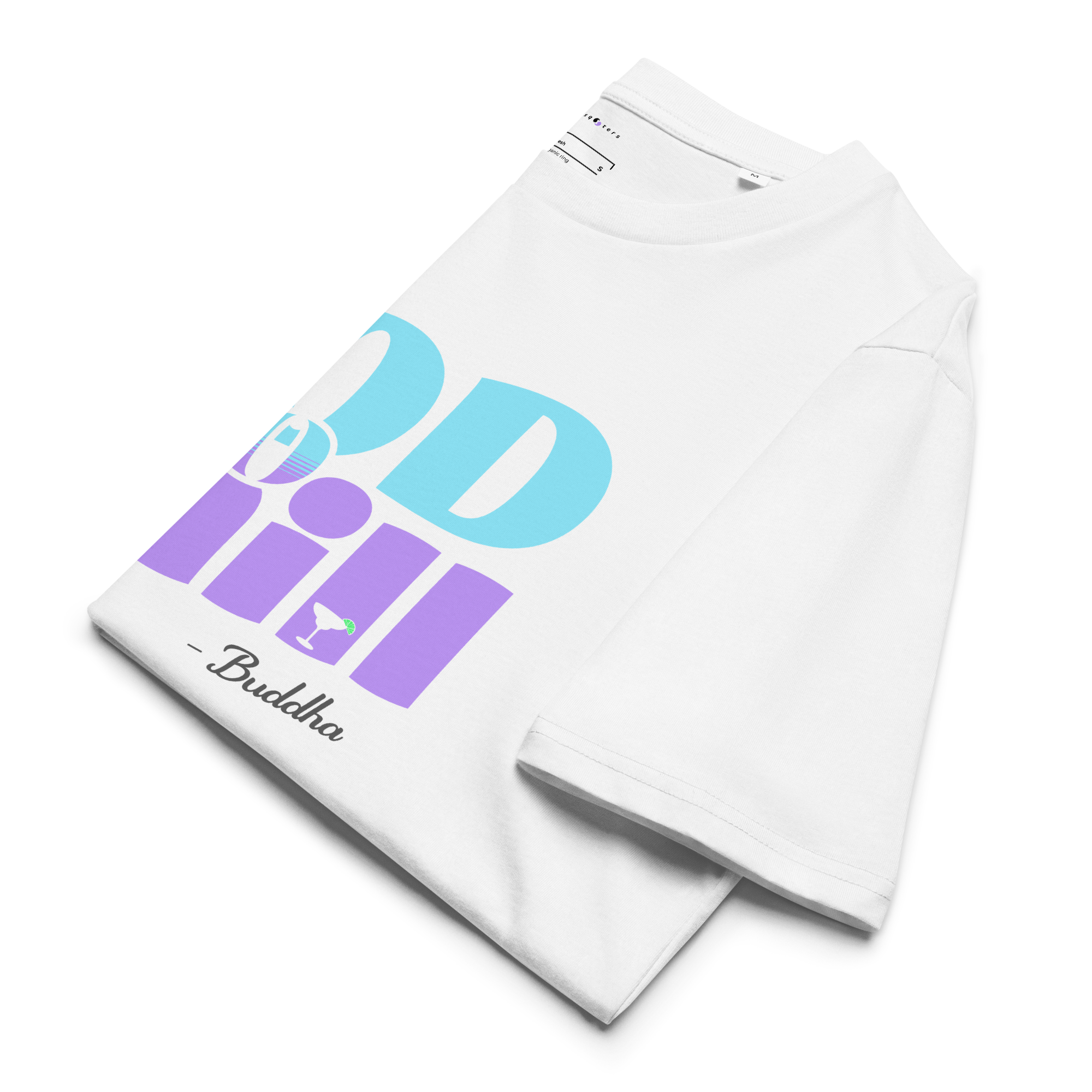 God so chill (White Ed.) — Buddha | Wide organic tee