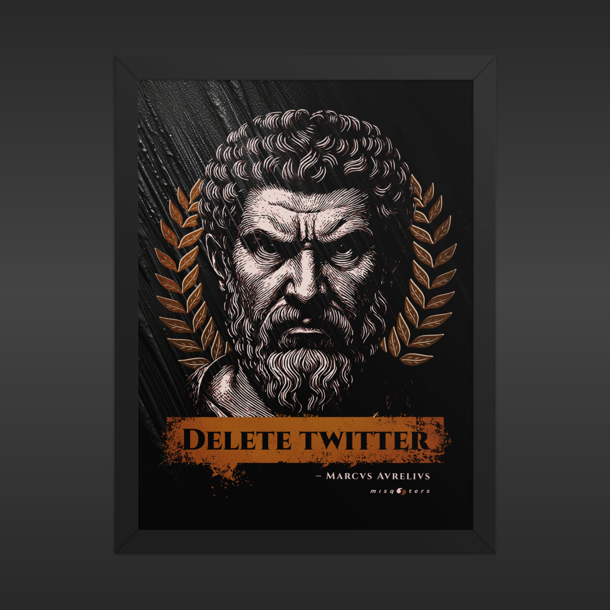Delete Twitter - Night Ed. | M. Aurelius | Poster