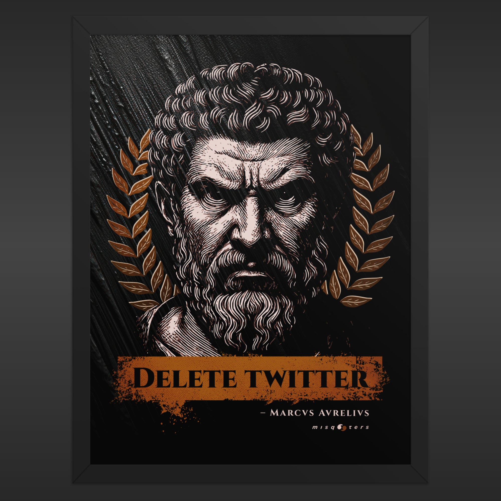 Delete Twitter - Night Ed. | M. Aurelius | Poster
