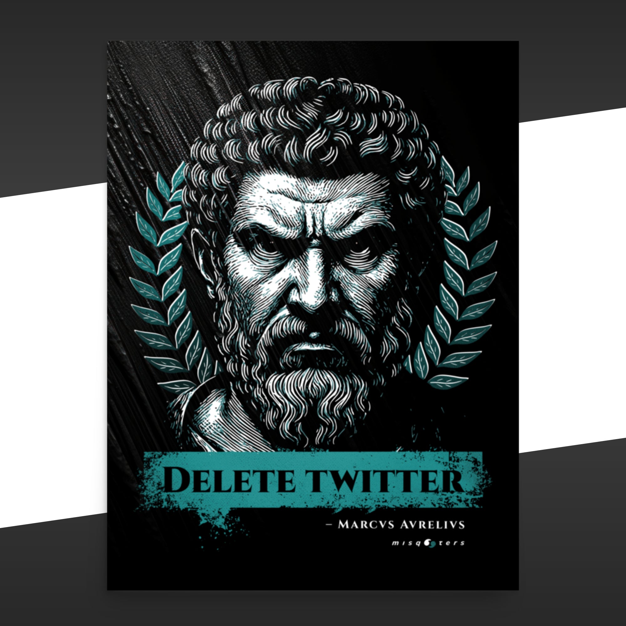 Delete Twitter - Night Ed. | M. Aurelius | Poster