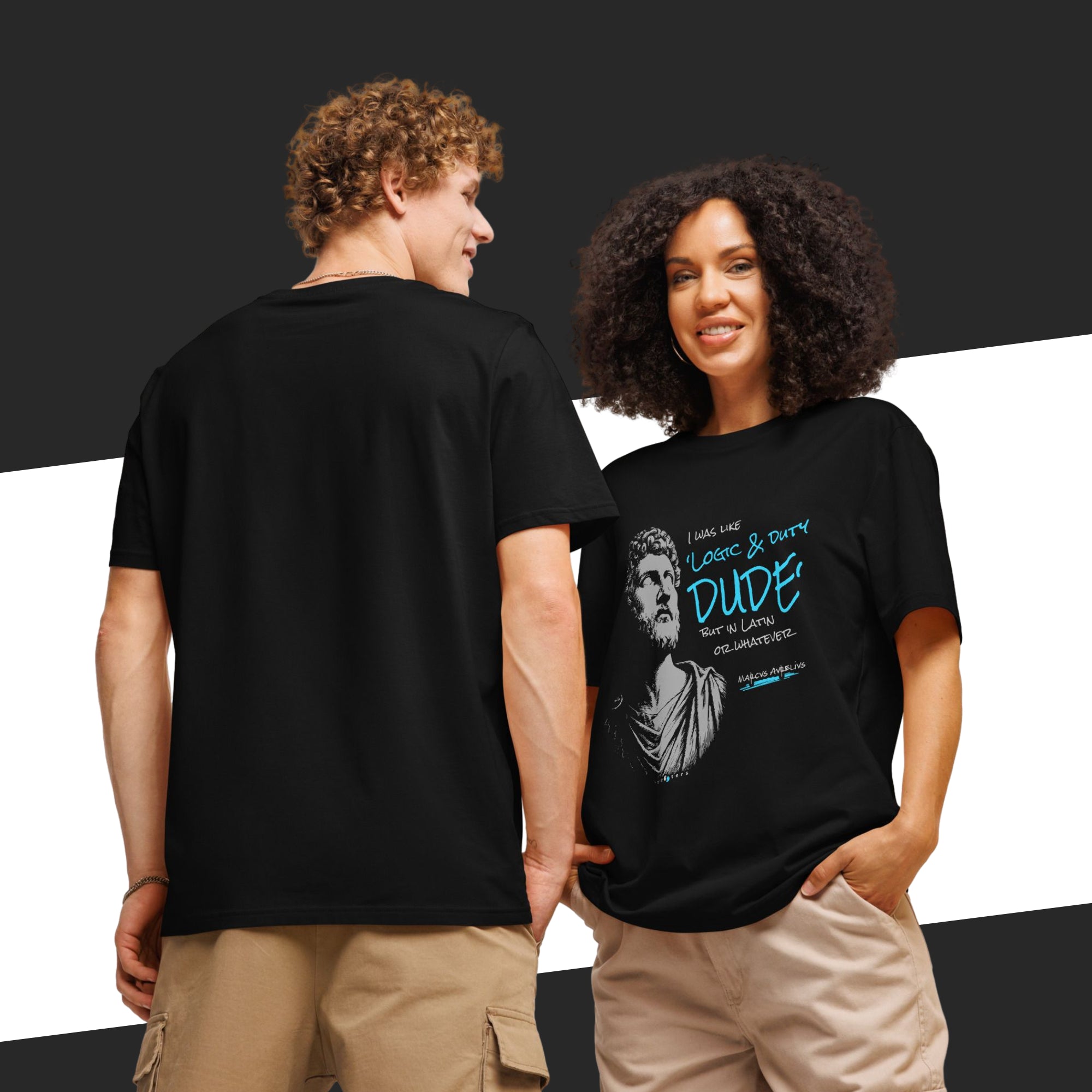Logic & Duty — Marcus Aurelius | Wide organic tee