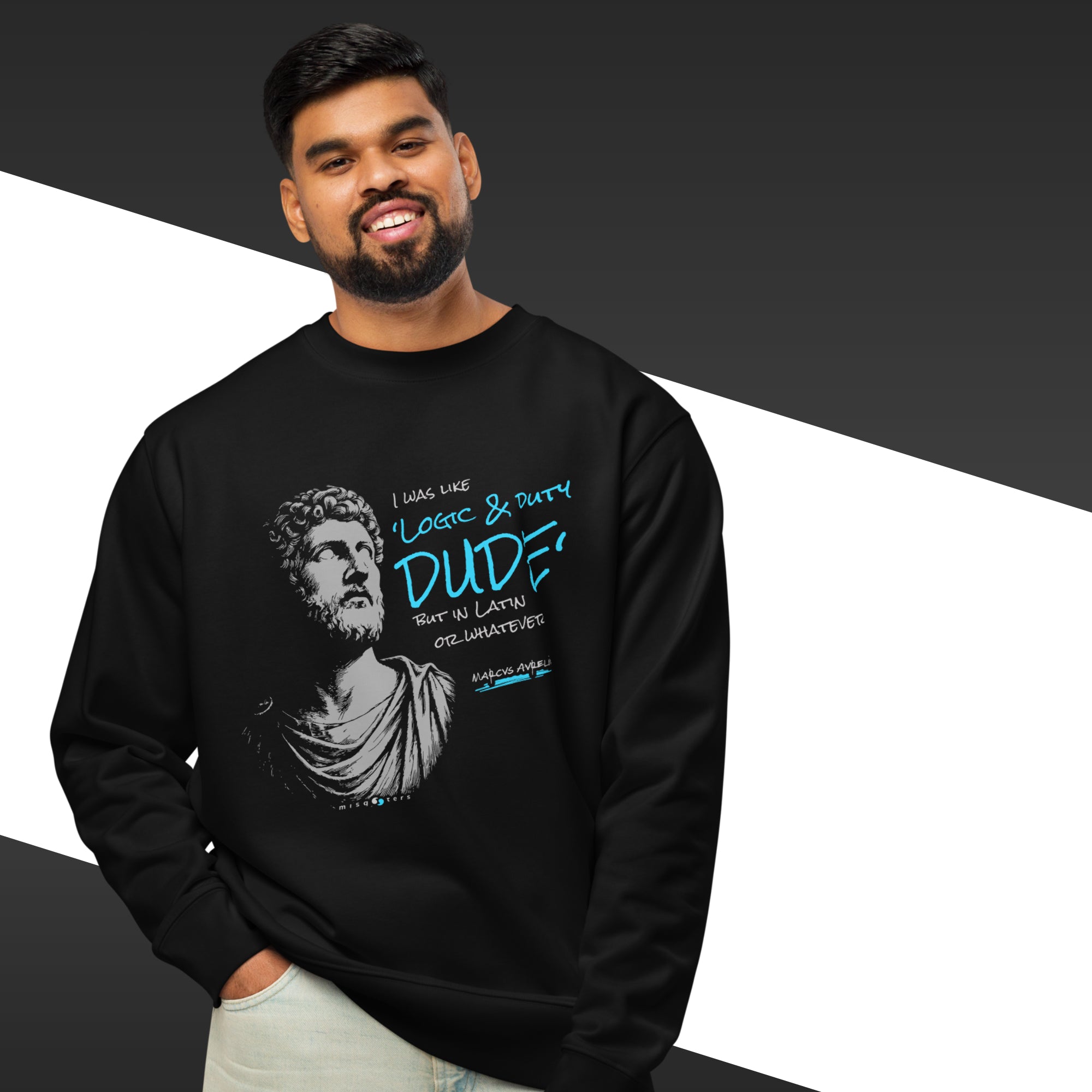 Logic & Duty — Marcus Aurelius | Organic sweatshirt