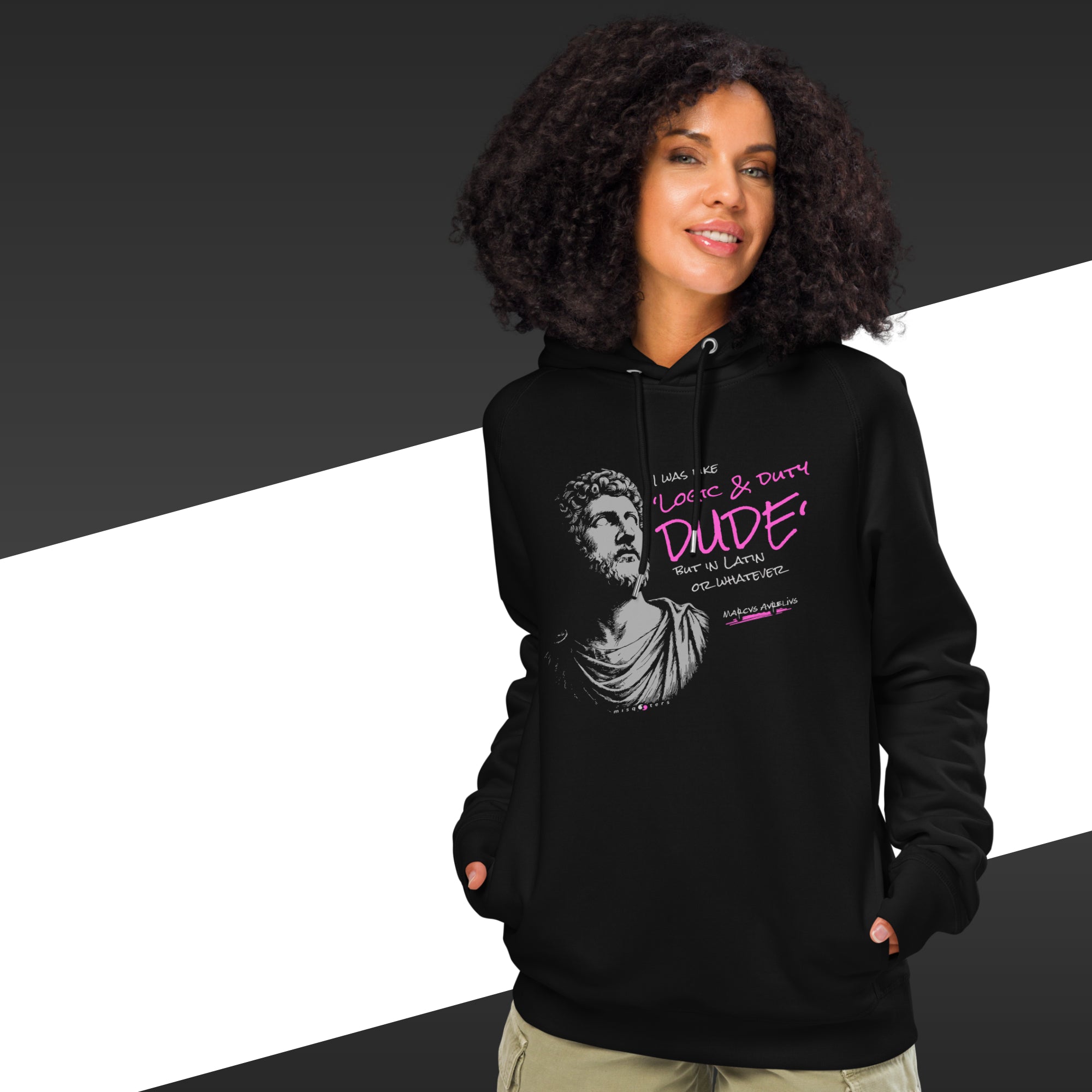 Logic & Duty — Marcus Aurelius | Organic hoodie