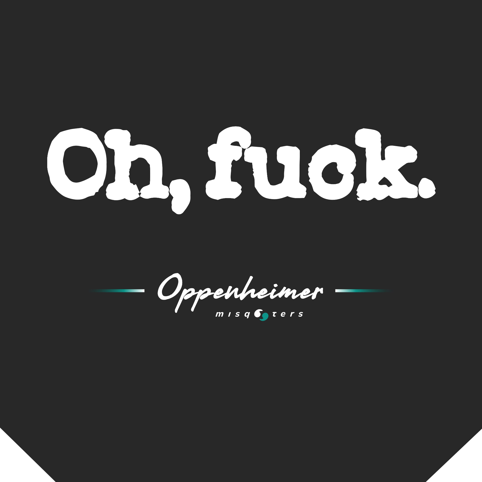 Oh... - J. Robert Oppenheimer | Classic tee - zoomed detail of black t-shirt design