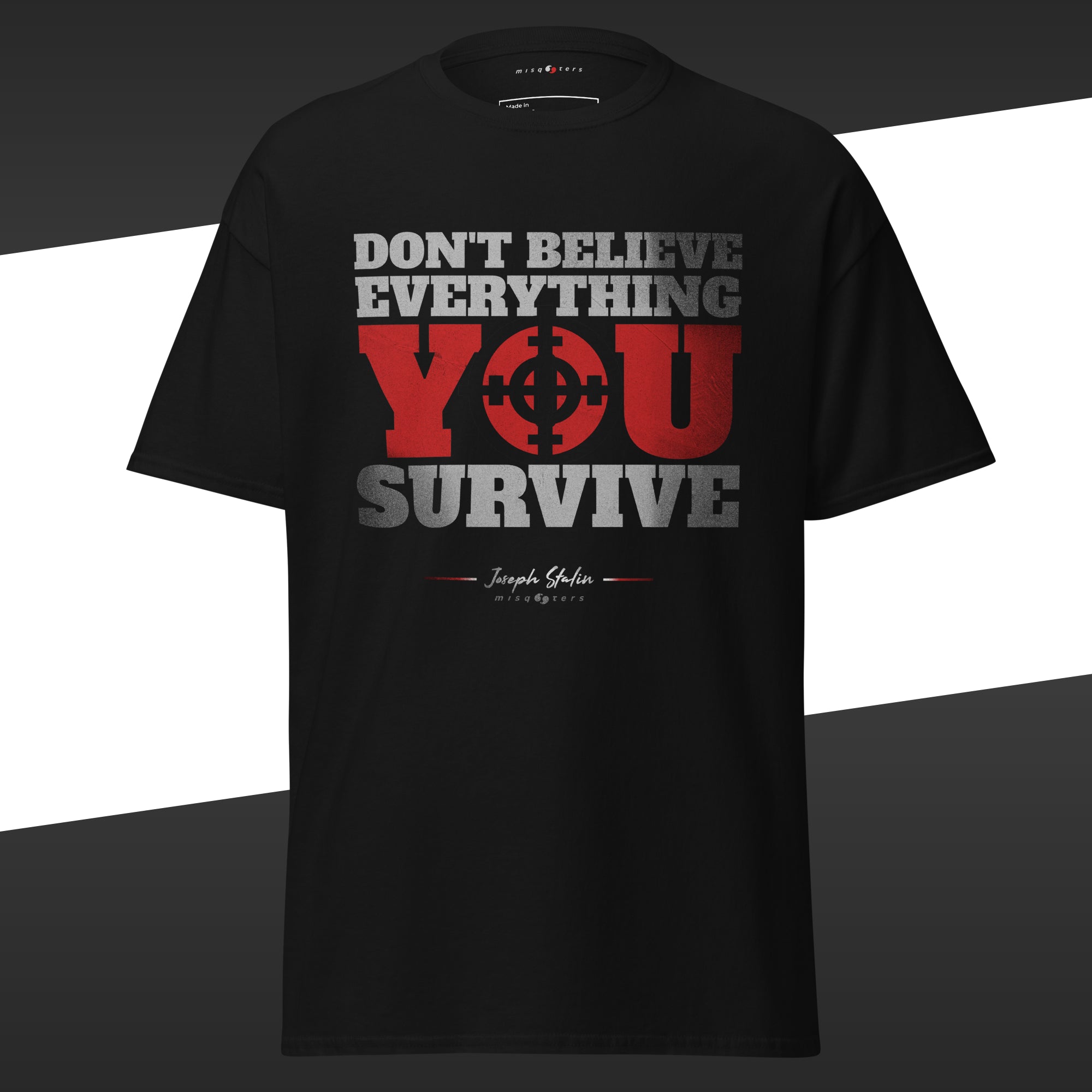 Survive (Beast Ed.) - Stalin | Classic tee - black red t-shirt product image
