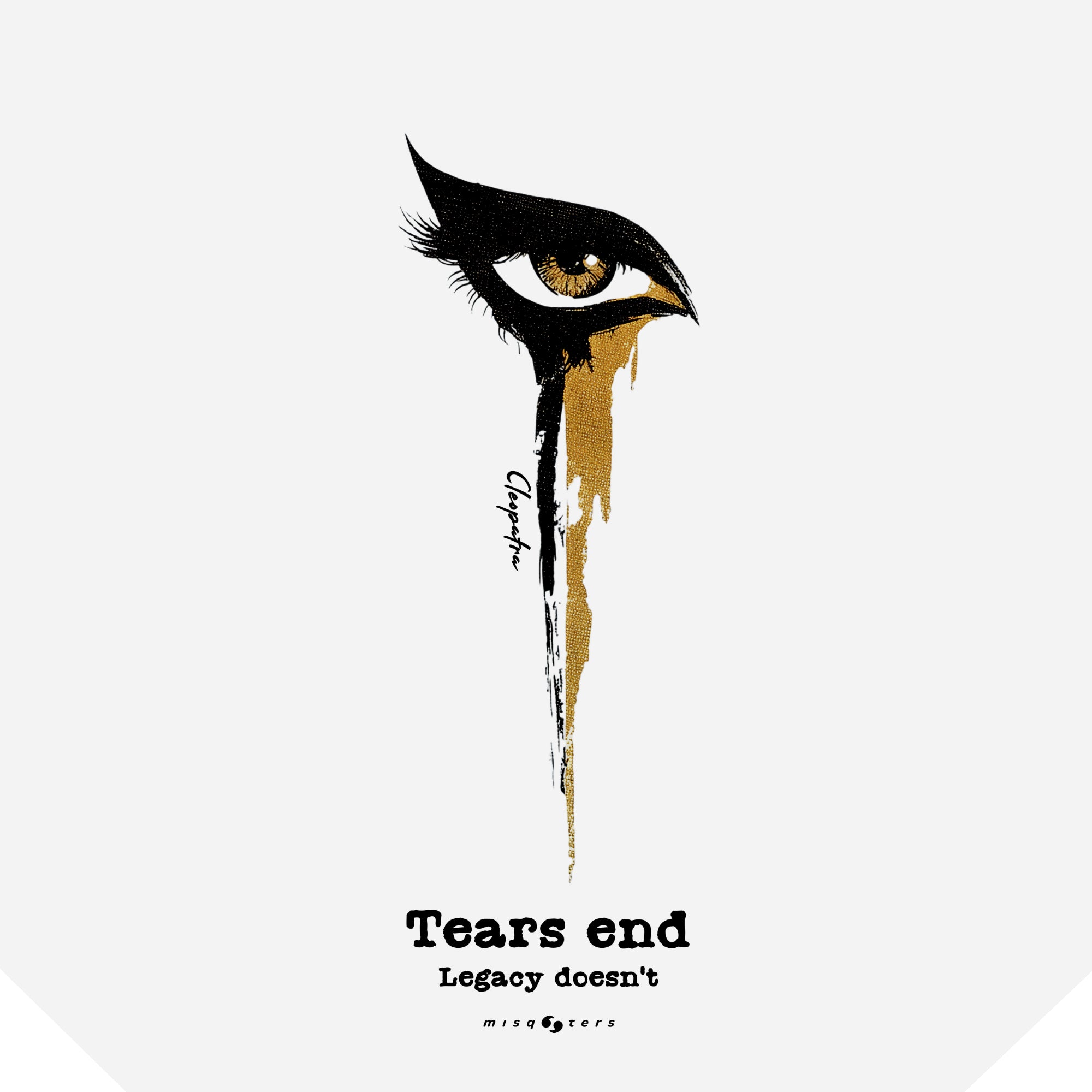 zoomed detail of black t-shirt design
