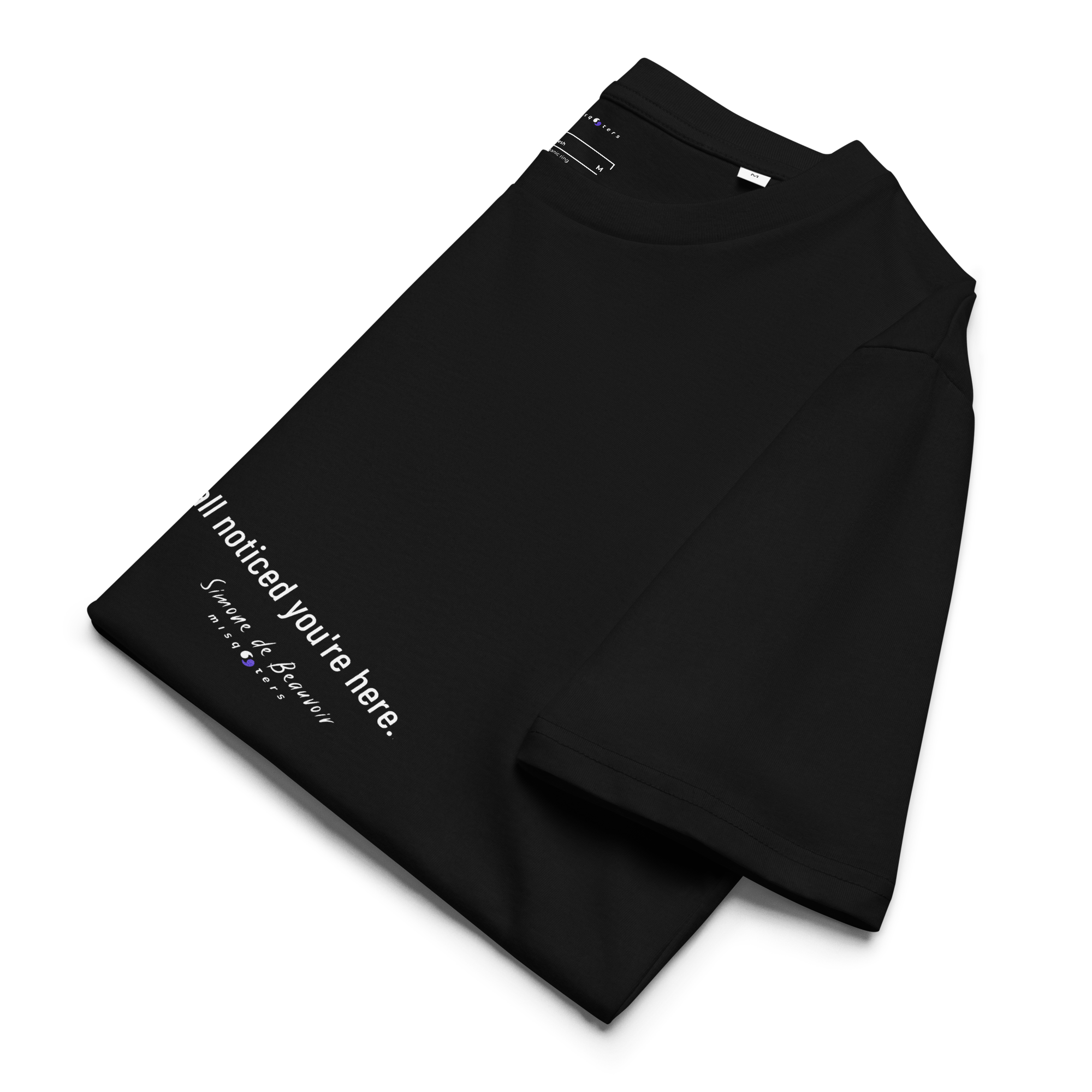 Folded wide t-shirt