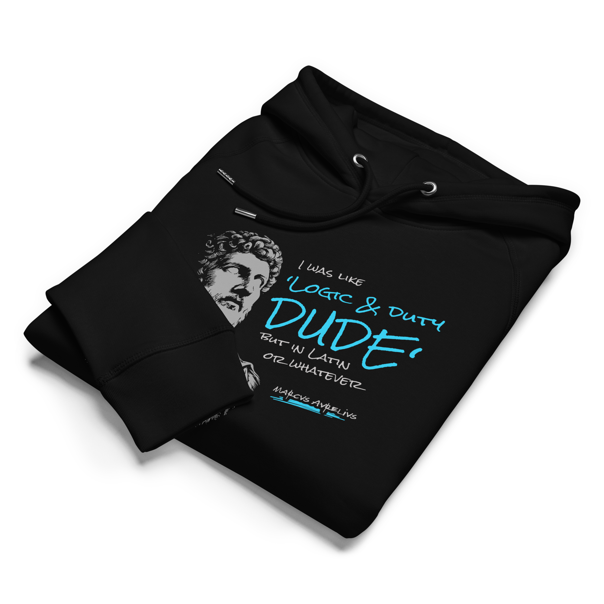 Logic & Duty — Marcus Aurelius | Organic hoodie
